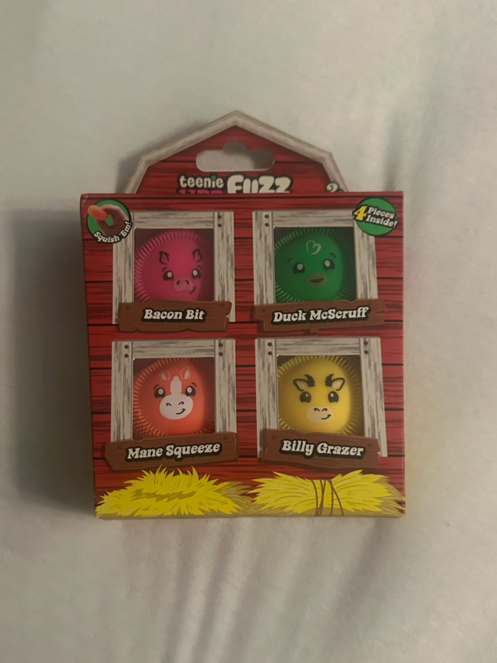 TSC exclusive Needoh Teenie Fuzzball Farmyard 4-Pack